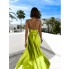 Neon zelené elegantní dlouhé šaty FAIRYTALE