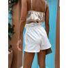 Bílé elegantní kraťasy GARRE na zavazování