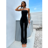 Černý elegantní overal LICEYNI bez ramínek