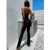 Černý elegantní overal LICEYNI bez ramínek