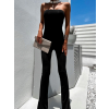 Černý elegantní overal LICEYNI bez ramínek