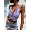Fialový crop top DAVEN