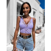 Fialový crop top DAVEN