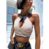Béžový crop top LENNYNI