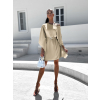 Krémové elegantní šaty WOLKA s páskem
