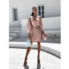 Starorůžové elegantní šaty WOLKA s páskem