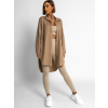 Světle hnědá oversize košile WANT s kapsičkou