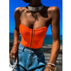 Oranžový elegantní korzet AMARIAH