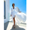 Bílé dlouhé elegantní šaty JOELLIAN