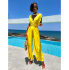 Žlutý dlouhý overal PERCY na zavazování
