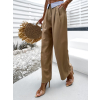 Hnědé elegantní kalhoty MOCHYS