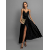 Černé elegantní dlouhé šaty FAIRYTALE