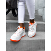 Bílooranžové tenisky MAISIENE s vysokou podrážkou