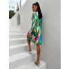 Zelené květinové šaty TIMBERE