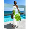 Světle zelené dlouhé elegantní šaty GERDINES