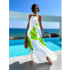 Světle zelené dlouhé elegantní šaty GERDINES