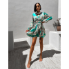 Zelené šaty SNAPIL s páskem