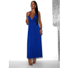 Královsky modré elegantní šaty BEATRICE s vázáním
