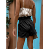 Černé elegantní kraťasy GARRE na zavazování