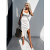 Bílé jednoduché šaty APOLOT