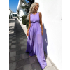 Fialové dlouhé šaty COULEK