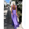 Fialové dlouhé šaty COULEK