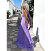 Fialové dlouhé šaty COULEK