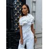 Bílý extravagantní top KESEDY
