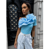 Modrý extravagantní top KESEDY