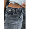 Černá denim sukně SKY