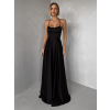 Černé dlouhé elegantní šaty CELLINES