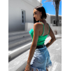 Zelený crop top MONINENY