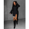 Černé elegantní šaty REDLIT