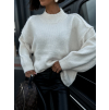 Bílý svetr ACICULAR s roláčkem