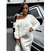 Bílý krátký pletený svetřík KETRYNS