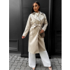 Béžový jednoduchý kabát CITON