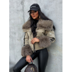 Khaki bunda s kožíškem PIRETA