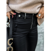 Černé koženkové kalhoty KAPOT