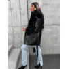 Černá koženková bunda HUGIE
