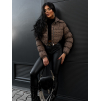 Hnědo-černá crop bunda LUPACA
