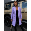 Fialový kabát SUBAT na knoflíky