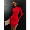 Červené šaty APACHES s rozparkem