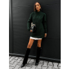 Zelené svetrové šaty FARUZA