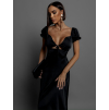 Černé elegantní šaty DESTANY s volánky