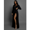Černé dlouhé elegantní šaty JOELLIAN