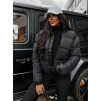 Černá prošívaná bunda LODGE
