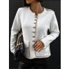 Bílý elegantní blejzr RODOCHRO na knoflíky
