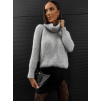 Šedý svetr ARMUD s rolákem
