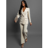 Krémový trojdílný elegantní komplet QUINTIS