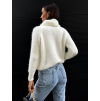 Krémový svetr ARMUD s rolákem